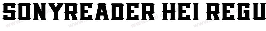 SonyReader Hei Regul字体转换